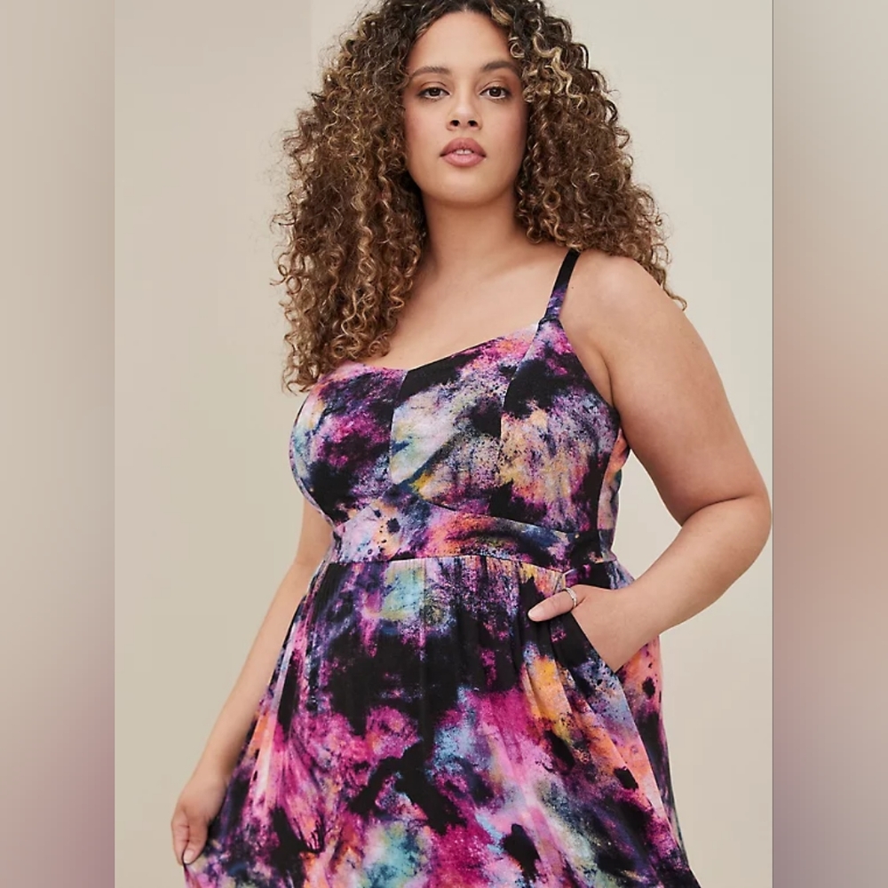 Torrid Maxi Lenny tiered dress